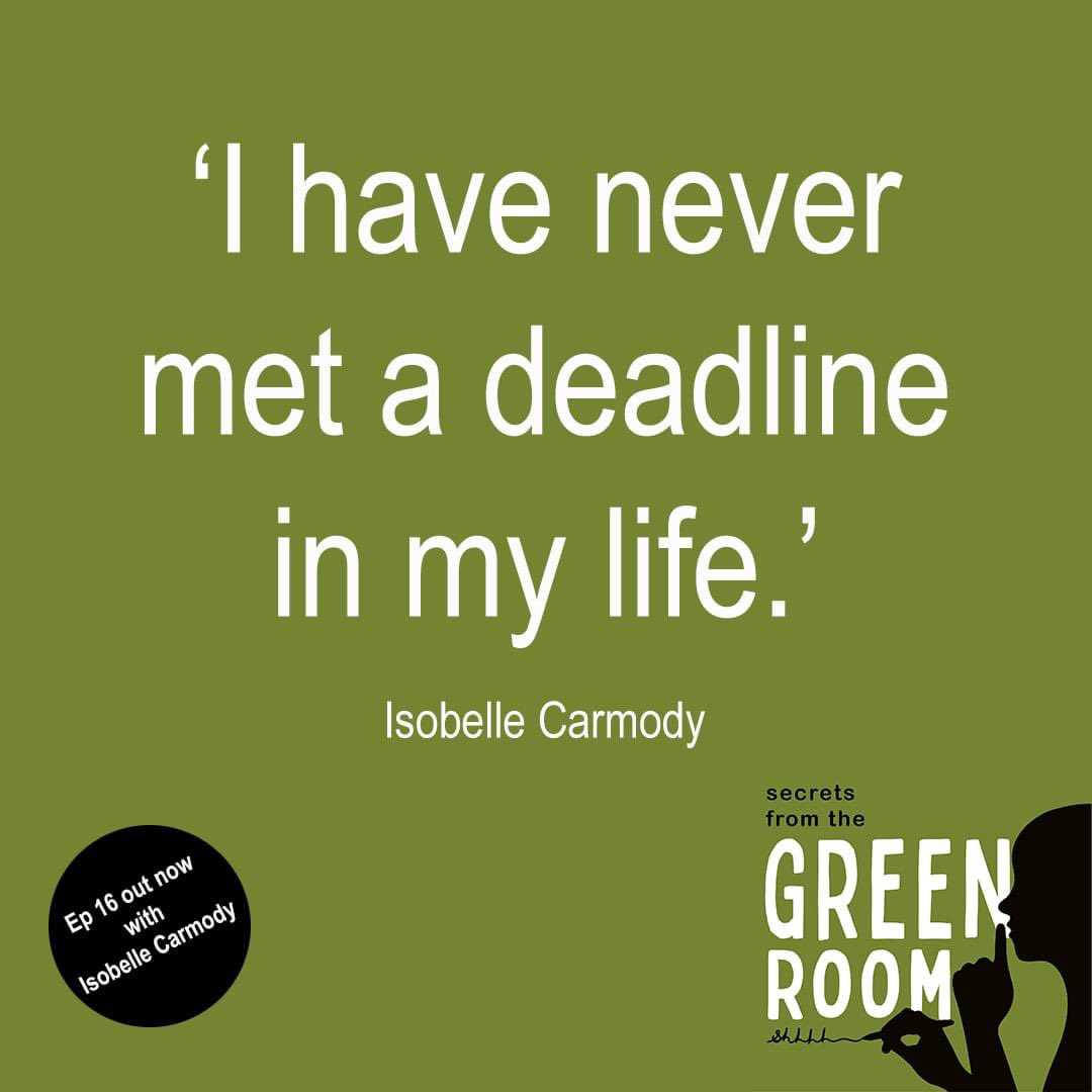 green_room_pod's tweet photo. Oh, how we love the honesty of our guests! Isobelle Carmody does so much truth-telling in our latest ep.
Listen wherever you get your pods, or here on Apple: https://t.co/5qqnQa1aPh
#deadlines #bookdeadlines #amwriting #Australianwriters https://t.co/UllRJFj06e