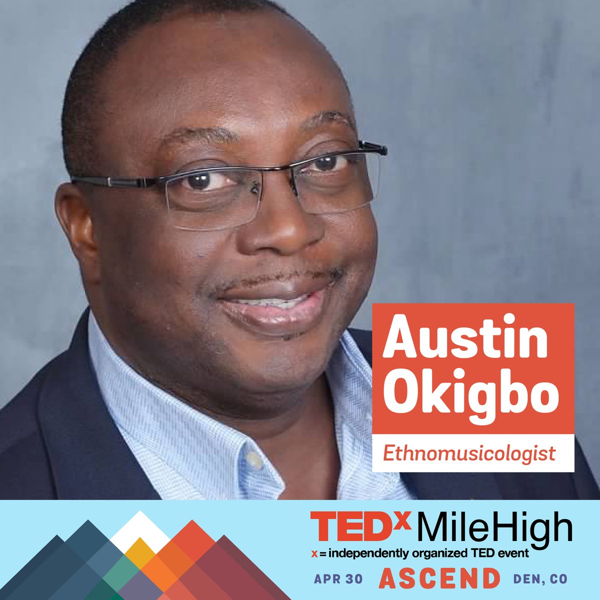 TEDxMileHigh (@tedxmilehigh) on Twitter photo We're so excited to be introducing the first round of speakers for ASCEND! Meet Anamika Barman-Adhikari, <a href="/LindaKayKlein/">Linda Kay Klein</a>, and Austin C. Okigbo 🥳
Get to know these speakers and don't miss the opportunity to see them live and in-person on April 30th!
tedxmilehigh.com/ascend-speaker… We're so excited to be introducing the first round of speakers for ASCEND! Meet Anamika Barman-Adhikari, <a href="/LindaKayKlein/">Linda Kay Klein</a>, and Austin C. Okigbo 🥳
Get to know these speakers and don't miss the opportunity to see them live and in-person on April 30th!
tedxmilehigh.com/ascend-speaker…