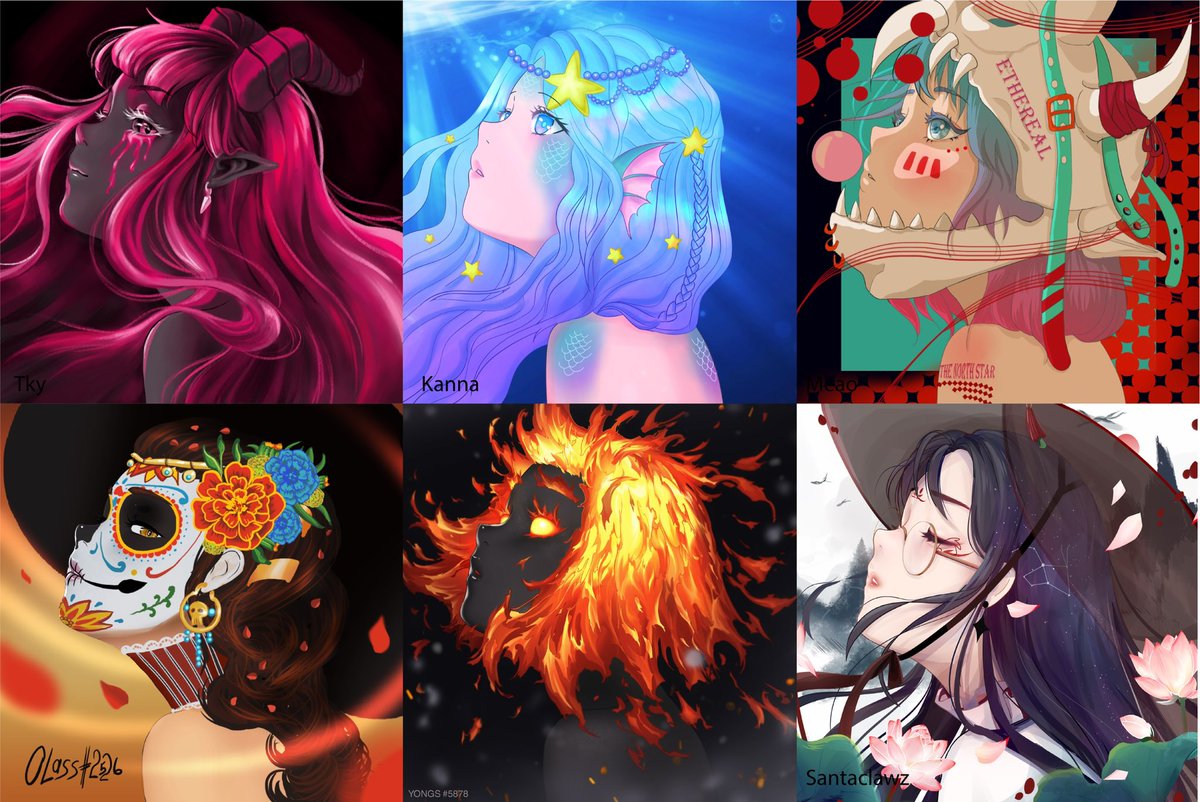 EtherealartNFT's tweet image. Winners of our recent Art contest 🦋

The talent within Ethereal Art family is amazing.

#NFTs #NFT