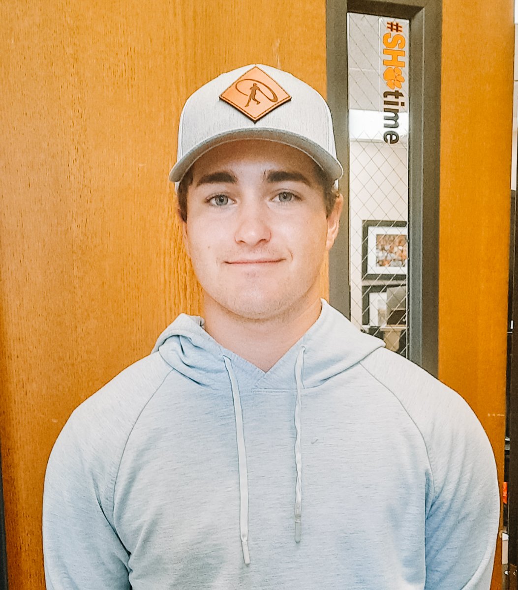 NCCC's tweet photo. Tyler McQuinn, a 3rd year student from Overland Park, Kansas, is our student spotlight of the week.  Tyler, is on the NCCC Baseball team. Tyler said his favorite thing about NCCC is “All the friends that I have made the past 3 years.” 

#SHOknowssuccess https://t.co/HFIhglVEg3