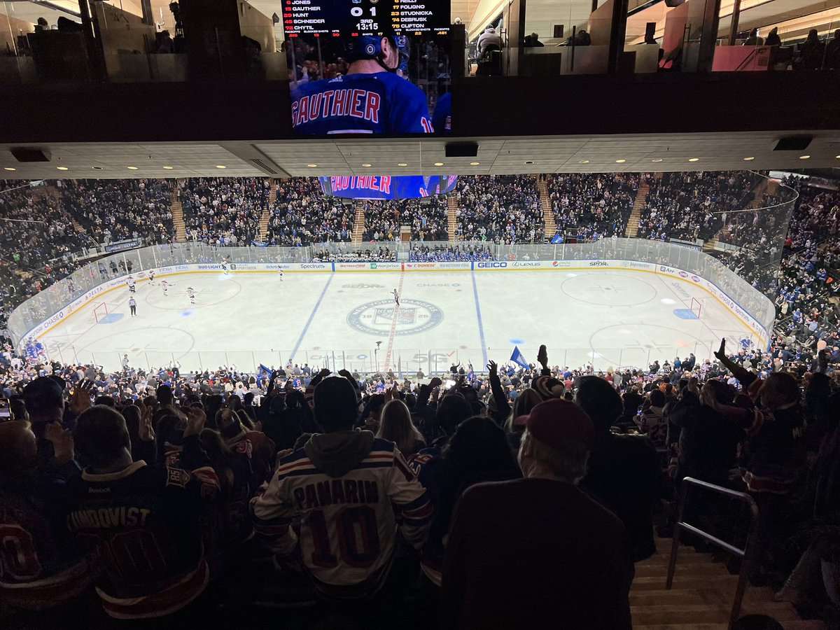 I would like to thank all of NYC’s Kindergartners with disabilities for masking up in speech therapy today so that my 18,000 maskless friends and I could safely gather at the Rangers game tonight without worrying about COVID!