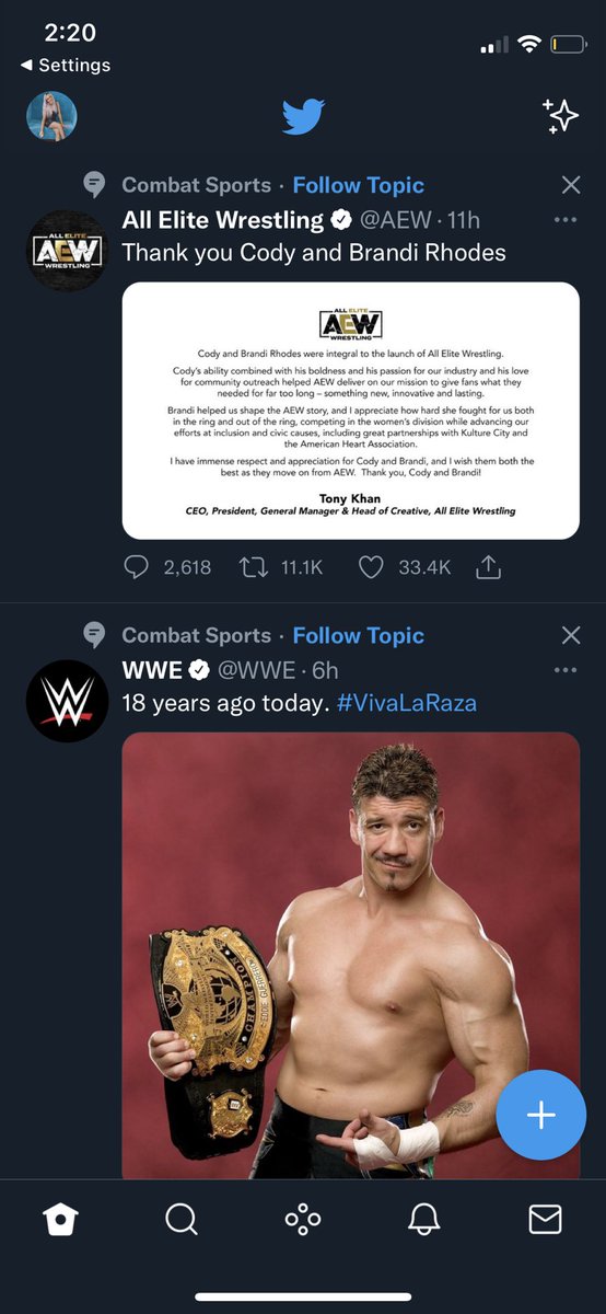 Exactly this. I’m not mad about seeing Eddie cos I love Eddie but I am not following either account and their shit still comes up?