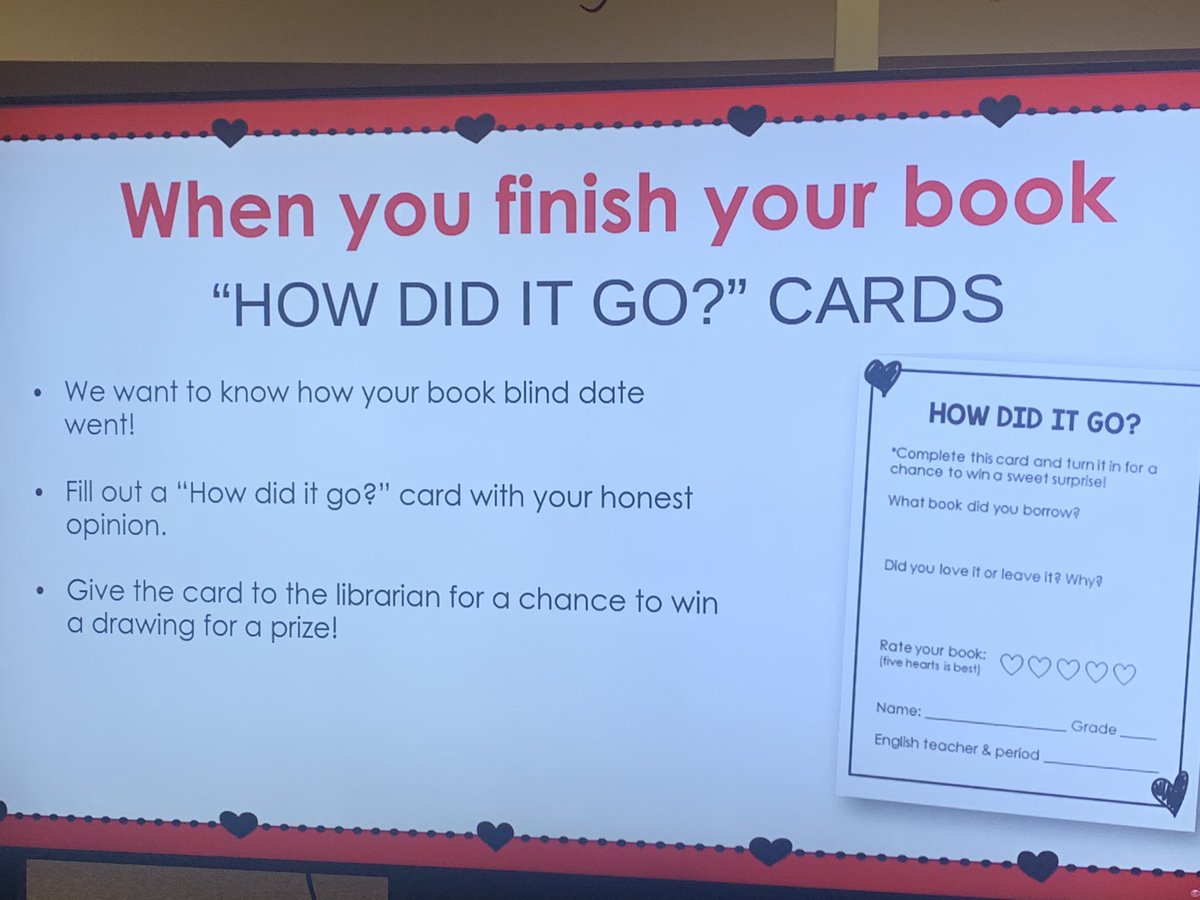 msmorrisbbms's tweet photo. My students and I went on a Blind Date today…. Ok a Book Blind Date.  I was so amazed with how many of my students walked away with a library book today that they wanted to keep reading…. AKA Dating❤️❤️. Thank you so much Mrs. Young for organizing this.  #BbmsProud https://t.co/KjkJncS2CP