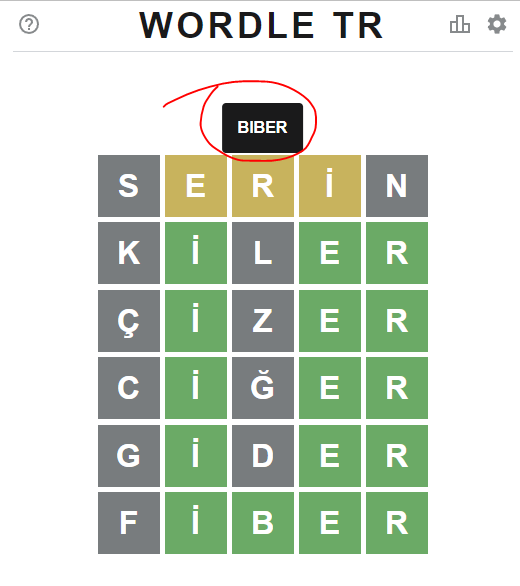 Vay arkadaş.. 
Wordle Türkçe 242 X/6

⬜🟨🟨🟨⬜
⬜🟩⬜🟩🟩
⬜🟩⬜🟩🟩
⬜🟩⬜🟩🟩
⬜🟩⬜🟩🟩
⬜🟩🟩🟩🟩