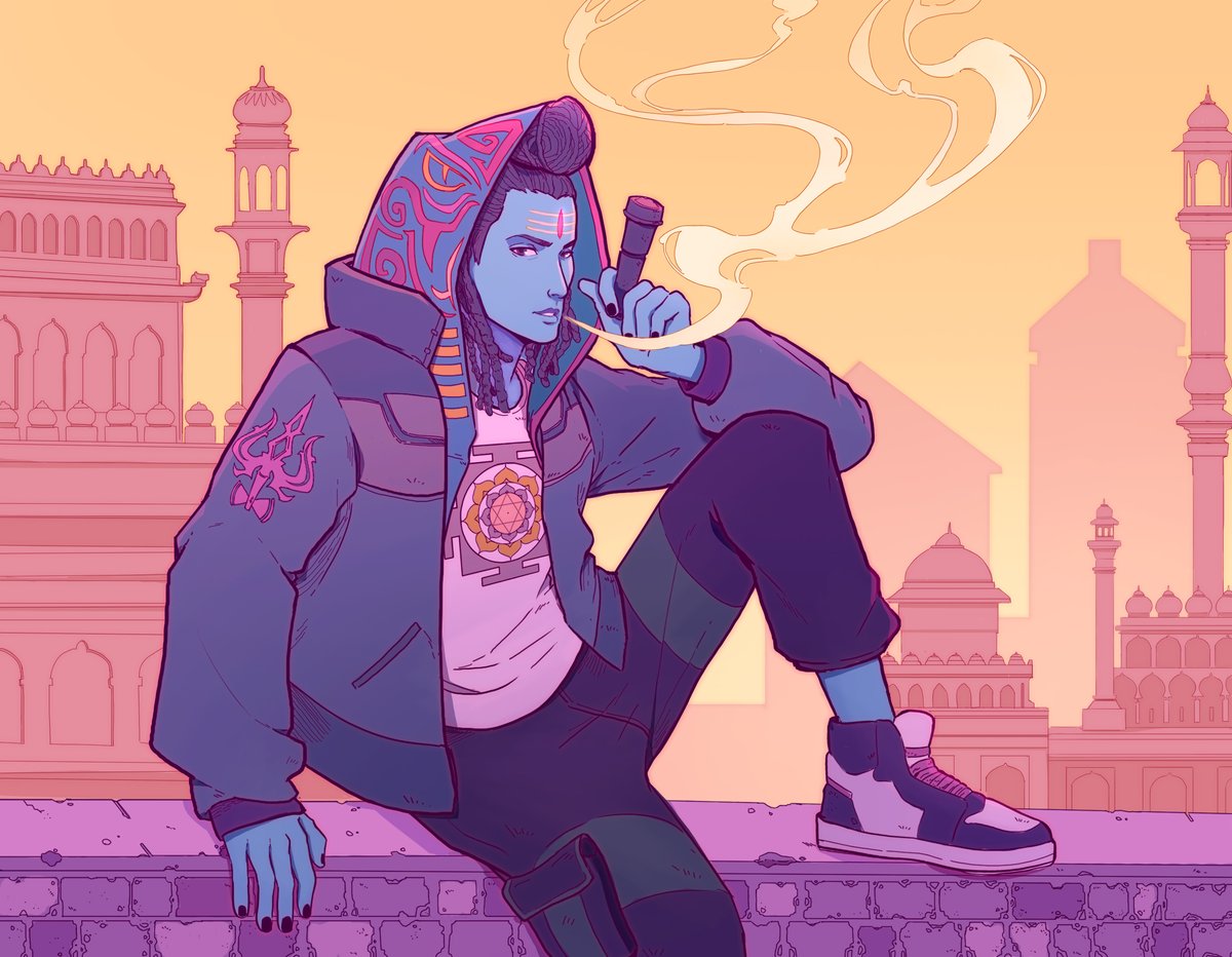 <a href="/thetitanborn/">𝐓𝐈𝐓Δ𝐍𝐁𝐎𝐑𝐍</a> Namaste! The widely accepted forms of the Indian Gods is from a bygone era. I've represented them in a post modern flair!

foundation.app/@dr_wafu