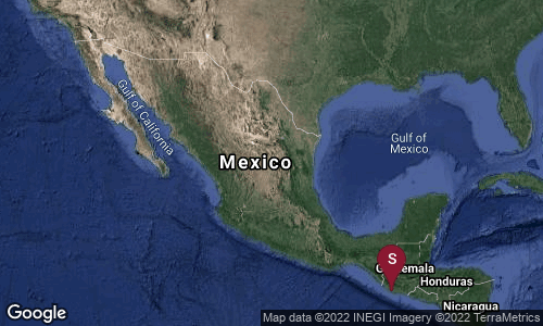 SismologicoMX's tweet photo. Preliminar: SISMO Magnitud 6.5 Loc  100 km al SURESTE de CD HIDALGO, CHIS 16/02/22 01:12:23 Lat 14.09 Lon -91.45 Pf 10 km https://t.co/zkk9hTf1yP