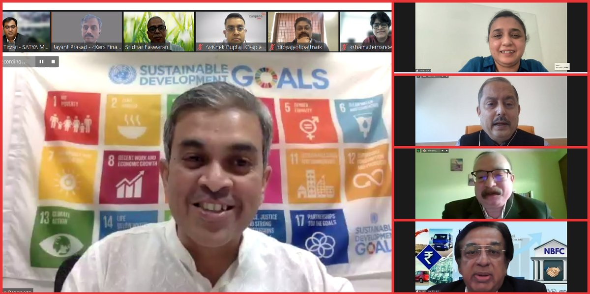 SSBhat9's tweet photo. FWWB conducted a dialogue on "Challenges and Opportunities in managing climate risk &amp; adaptation for MFIs and NBFCs” on Feb 15th, 2022 at 10 AM. The dialogue was followed by an engaging panel discussion moderated by Mr. Royston Braganza CEO Grameen Capital with eminent panelists. https://t.co/I8wPsfKkRm