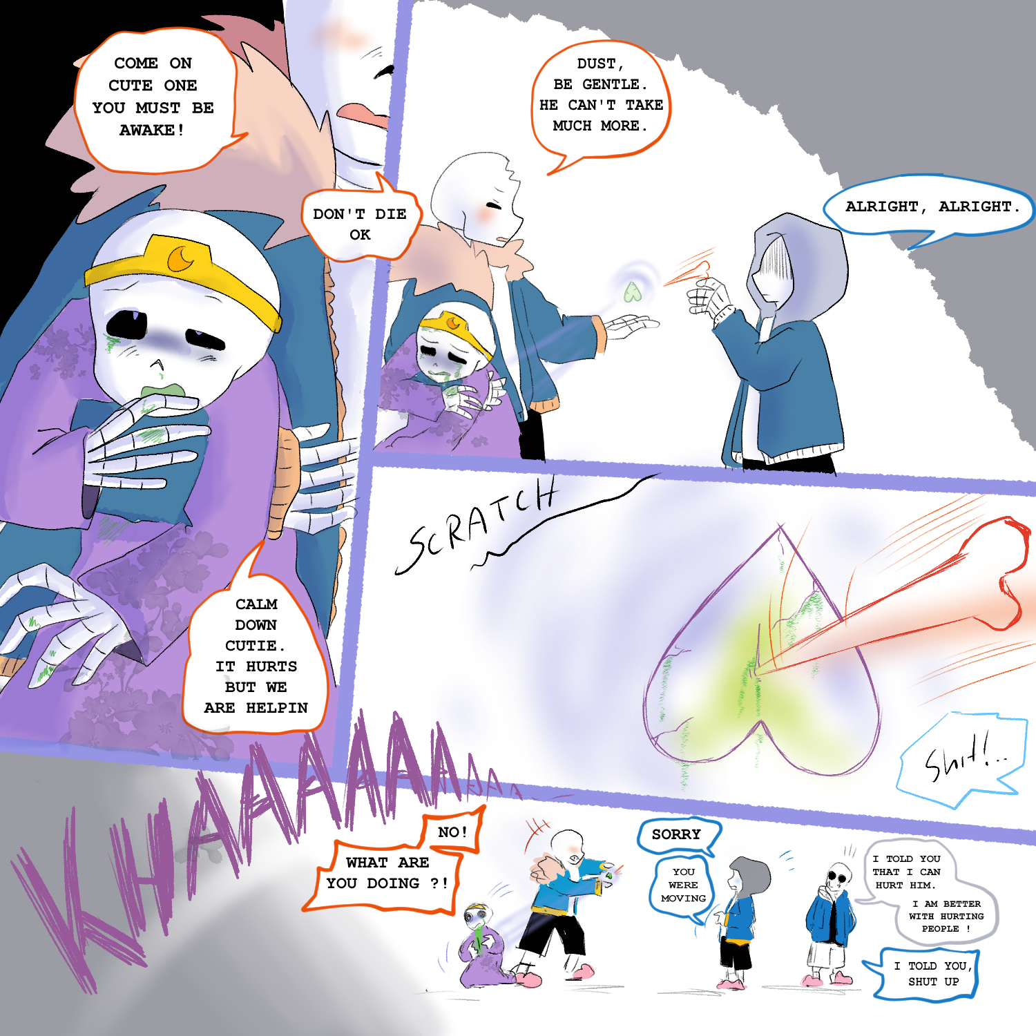 Luc Arcane (Justyna) on X: Shattered Light and Shadow. page 236 I have to  tell this again: It isn't canon Nightmare, so he has classic nmonster soul.  #UndertaleAU #UndertaleSLAS #Nightmare #NightmareSans #Sans #