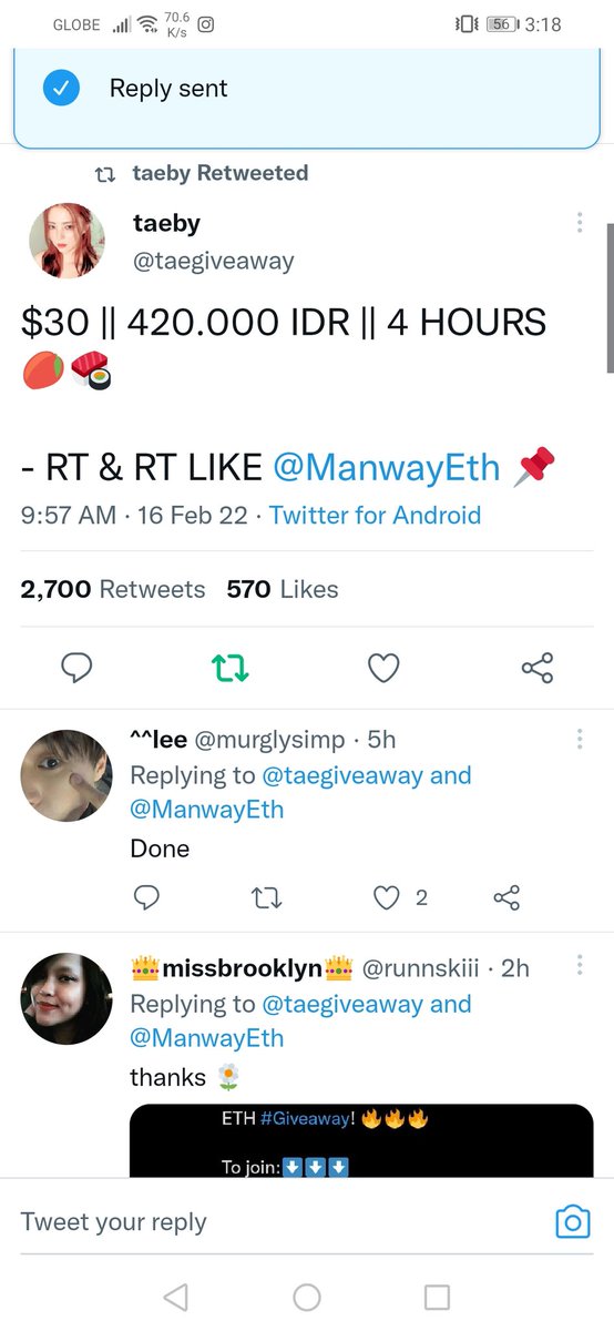 ntwoojn's tweet photo. @taegiveaway @ManwayEth ty ! ♡ https://t.co/pvZqkSEP5h