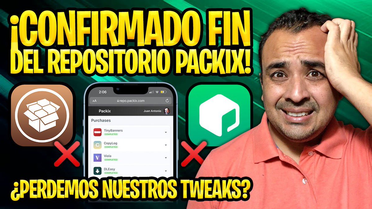 ProfeJuAntonio's tweet photo. 🔥 CONOCE AL SUCESOR DE LA MÁS GRANDE REPO DEL MUNDO DEL #JAILBREAK 🧨
🎥https://t.co/KewiSmsLP0
📦 ¿Por qué se despide y cuáles son los planes, de hoy en adelante, para #Packix⁉️
🚀 Reveladas todas las novedades del nuevo repositorio que pretende ser la mejor repo de todas ⚡️ https://t.co/d92g8O0b7q
