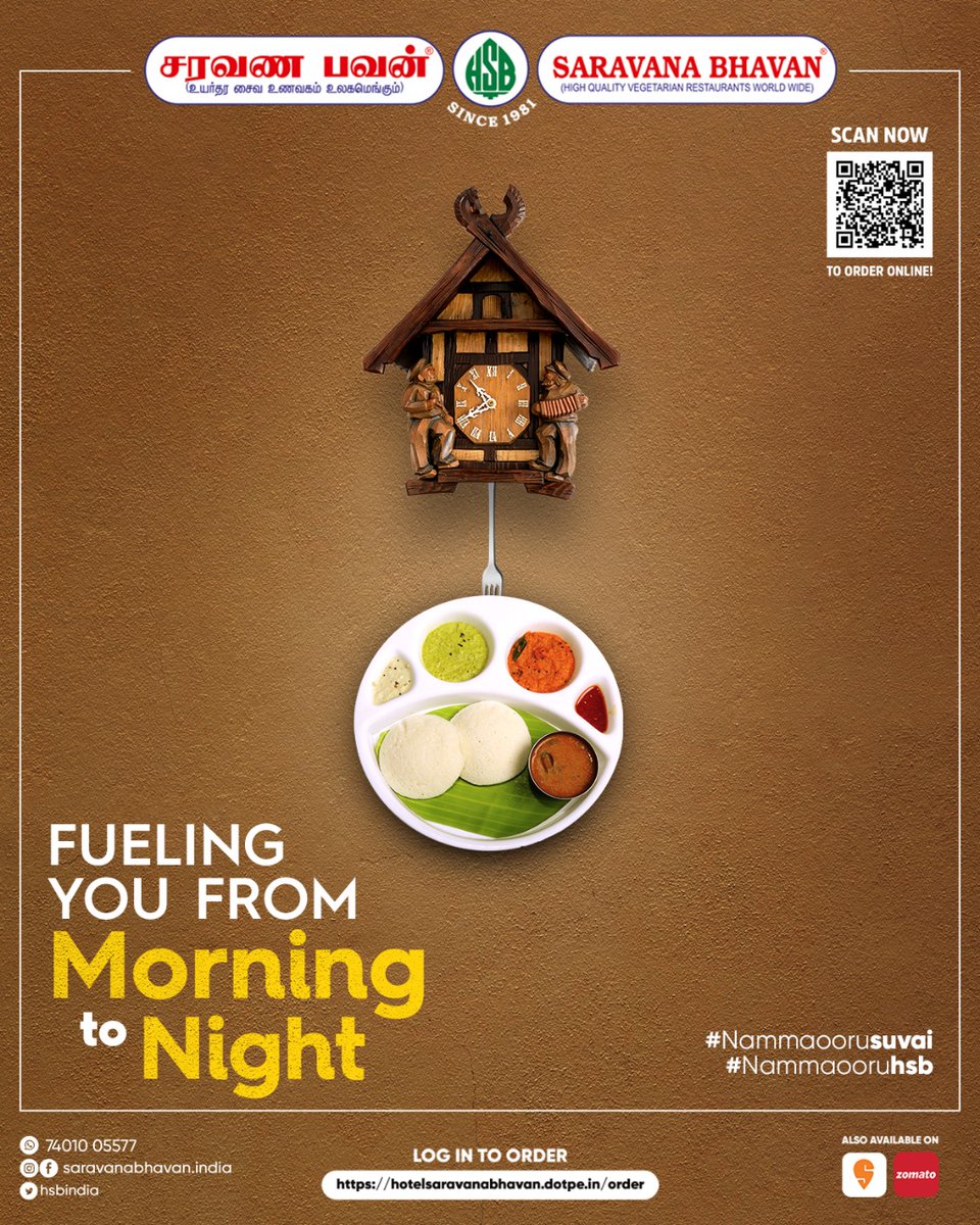 hsbindia's tweet photo. The best food is made with quality ingredients and loads of love❤.
Welcome to delicious food with consciousness. 😋
To order HSB food Visit 🔗https://t.co/UPA3aC8scW
#HotelSaravanaBhavan #ServingQualityFoodSince1981 #TraditionalIndianFlavours #40YearsofTradition https://t.co/Xo0LRm0bFs