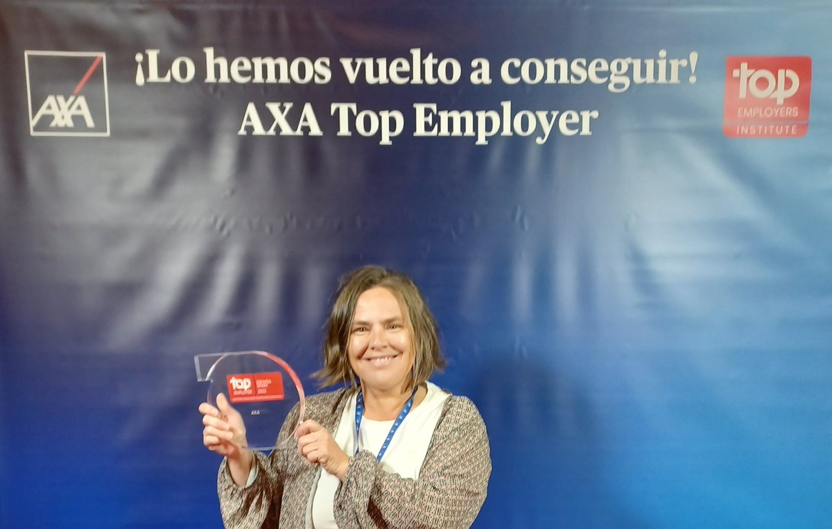 Orgullo de ser parte de la familia AXA dentro del equipo de personas y cultura #AXATopEmployer #TopEmployers2022