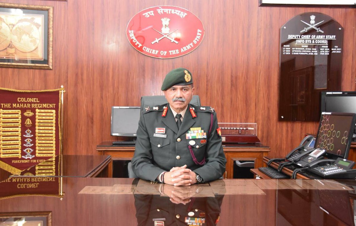 Lt Gen Channira Bansi Ponnappa of Kodagu has taken over as the Deputy Chief of Army Staff (IS&amp;C) of the Indian Army. 

The General Officer has the distinction of commanding the prestigious Vajra Corps. <a href="/DefenceMinIndia/">रक्षा मंत्री कार्यालय/ RMO India</a>