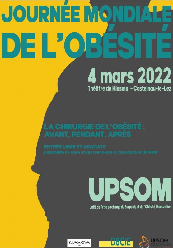 NemoNimes's tweet photo. 4 Mars 2022 : JOURNÉE MONDIALE DE L'OBÉSITÉ.

L'Association Némo participe à cette journée mondiale avec la tenue d'un stand, en collaboration avec l'équipe Upsom de la Clinique du Parc de Castelnau Le Lez.

Voici l'affiche et le flyer de cette journée.

"TOUT LE MONDE DOIT AGIR" https://t.co/8HKG5HqweG