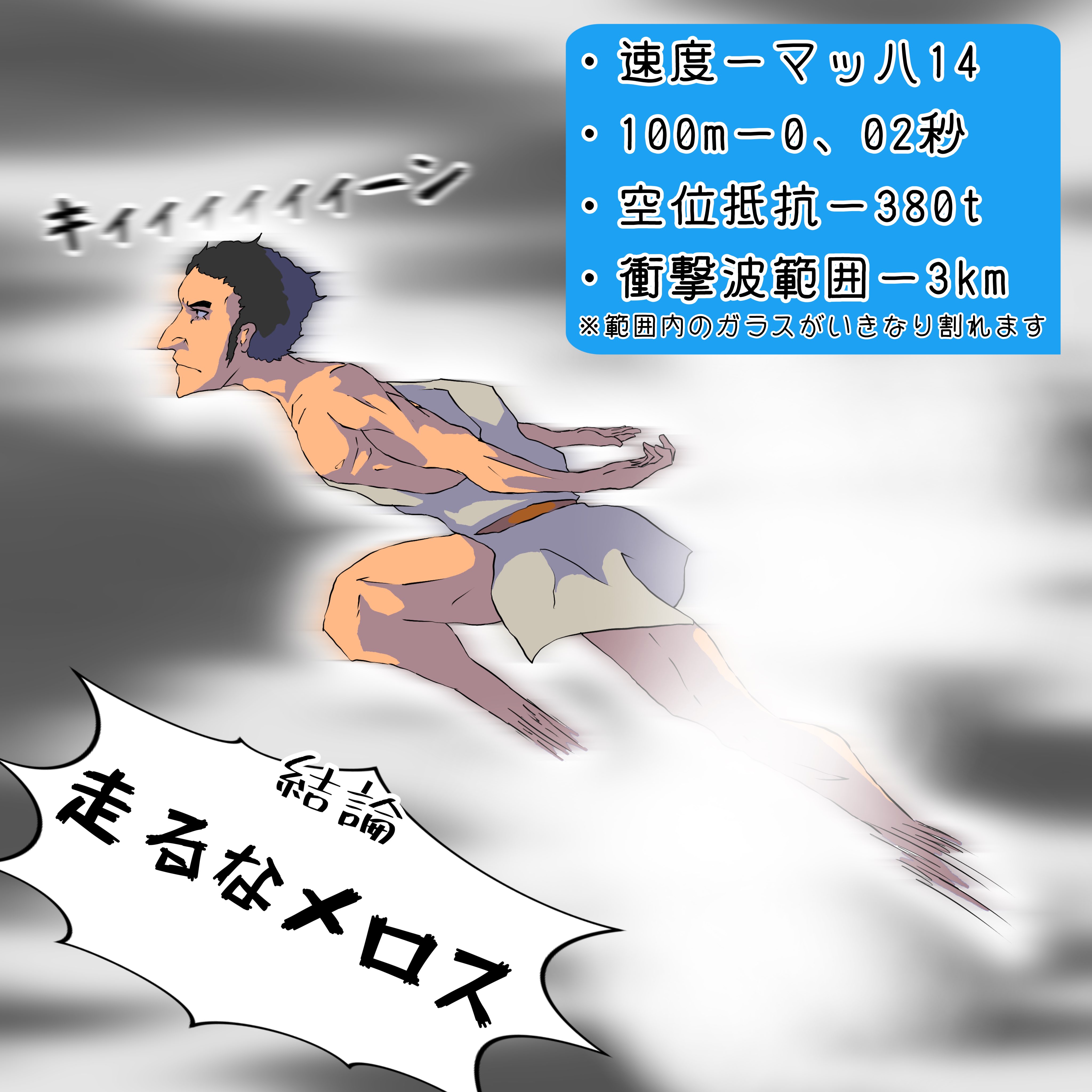 めw 走れメロス メロスは激怒した イラスト 毎日イラスト 鬼滅の刃 我妻善逸の霹靂一閃が172 1km Hです 参考までに Hulu調べ 元ツイにいいね 𓂃 Twitter