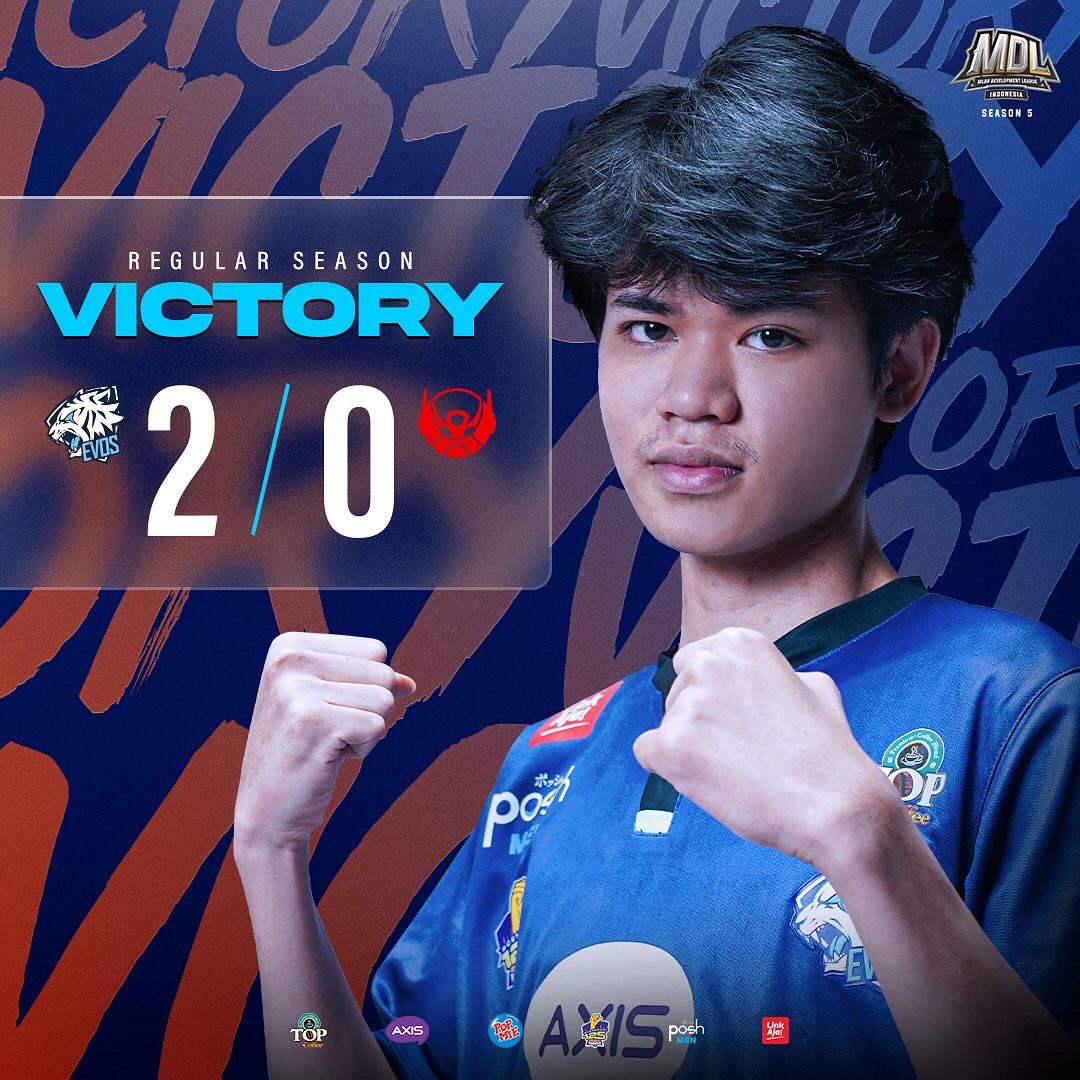 evosesports_'s tweet photo. VICTORY💙🔥🐯

@evos.revicii &amp; @rrq_lj GG banget bos!
Besok kita lawan GPX. Support terus ya!

#EVOSICON #MOBILELEGENDS #MDLIDS5 https://t.co/rznNdv0hA6