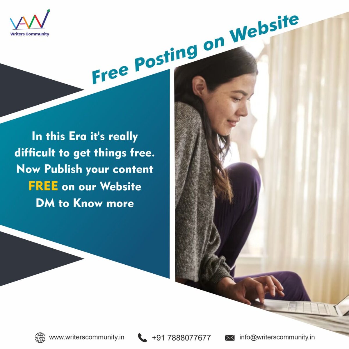 In this Era it's really difficult to get things free. Now Publish your content FREE on our Website DM to Know more' ⠀ #freesubmission #submityourcontent #free