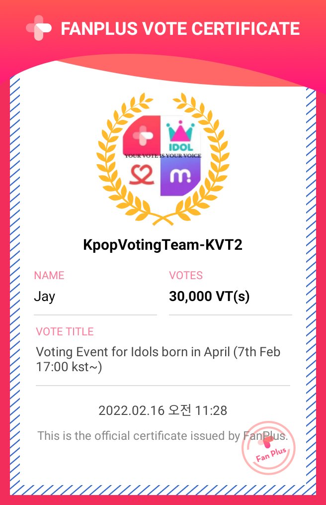 KPop__Voting1's tweet photo. ✨Voting proof ✨

For Enhypen Jay 

Thanks for trusting us and all the best for the poll 🤗

#ENHYPEN #ENHYPEN_JAY https://t.co/xrGabHTqcI