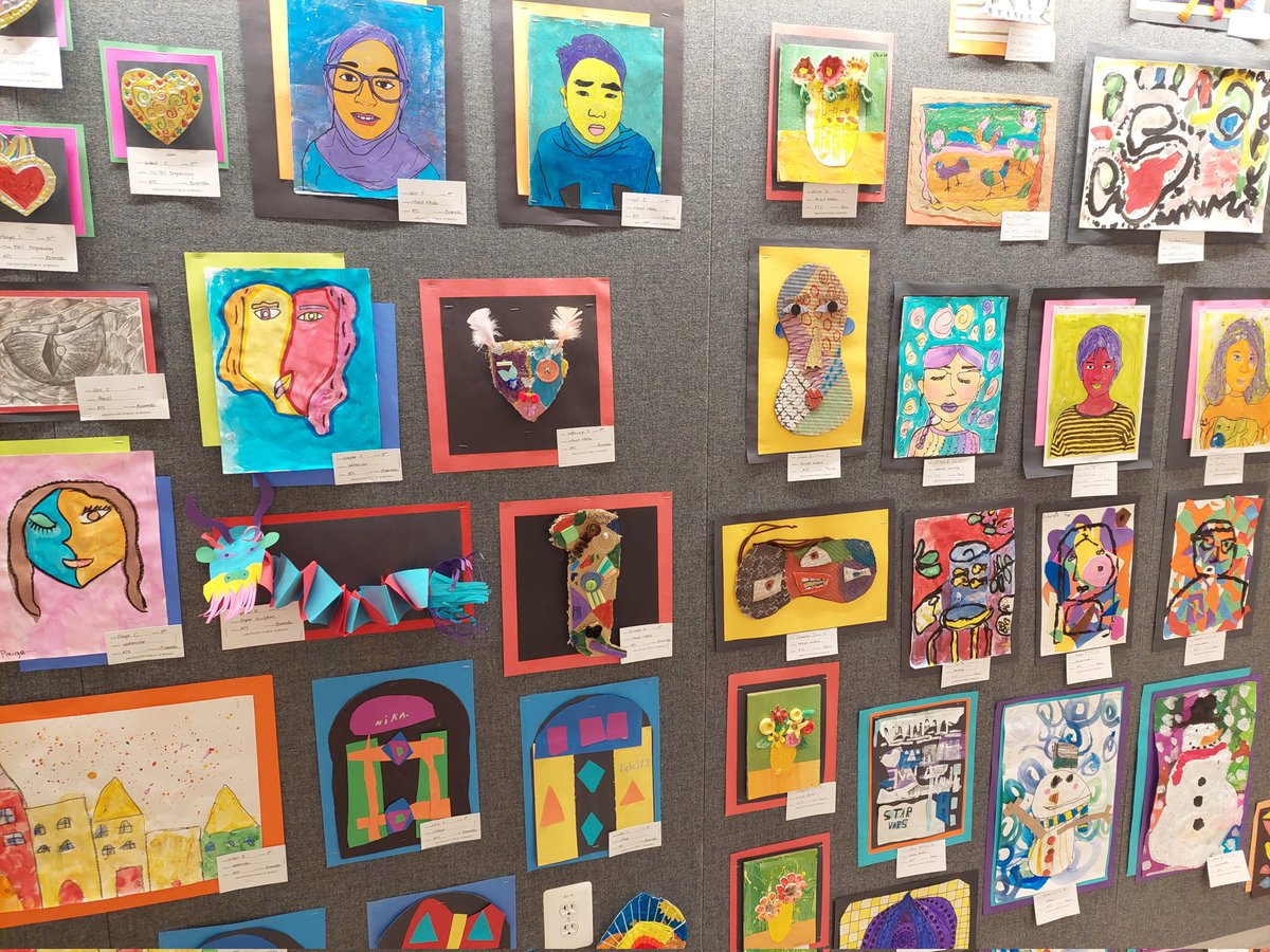 One of the best parts of the job... there is some really beautiful art on display at Syphax right now! <a href="/APSVirginia/">Arlington Public Schools</a> <a href="/CampbellArtAPS/">CampbellArtAPS</a> <a href="/APS_ATS/">Arlington Traditional School (ATS)</a>