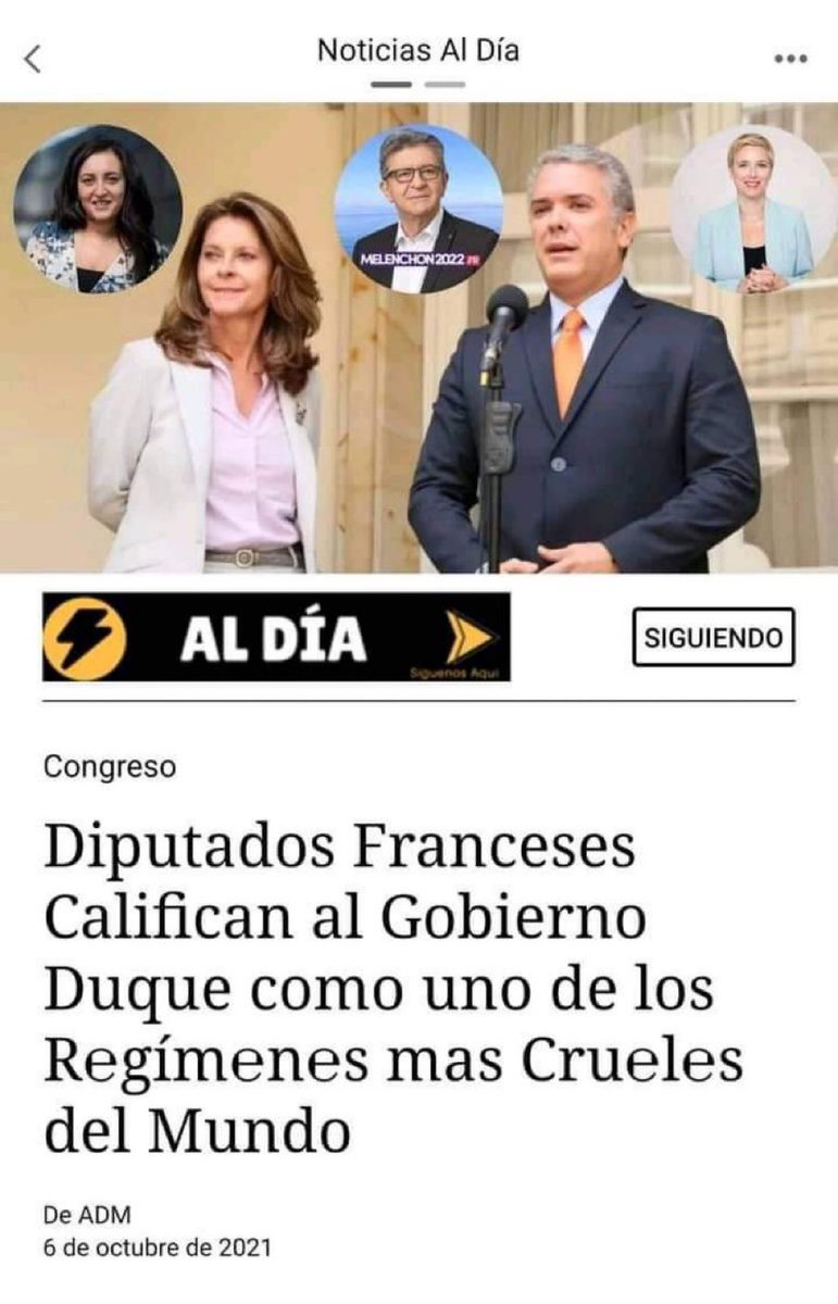 ManosLimpiasCo's tweet photo. Duque lo logro otra vez. Colombia unos de los regímenes más crueles del mundo. https://t.co/4DKMWgWEEf
