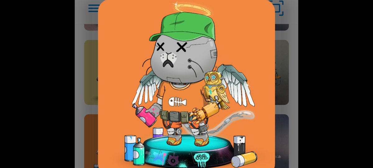 mjkm9312's tweet photo. MY FAVOURITE CATBOT! #8045 . This baby is a cat angel with the ring on top of her head and wings trying to show ppl on earth that catbotica is not from some remote planet in the universe but from heaven! 🥰#Catbotica @CATBOTICA @ethroio @mrkmcknz @a41_steve https://t.co/hRUnp9uQvM