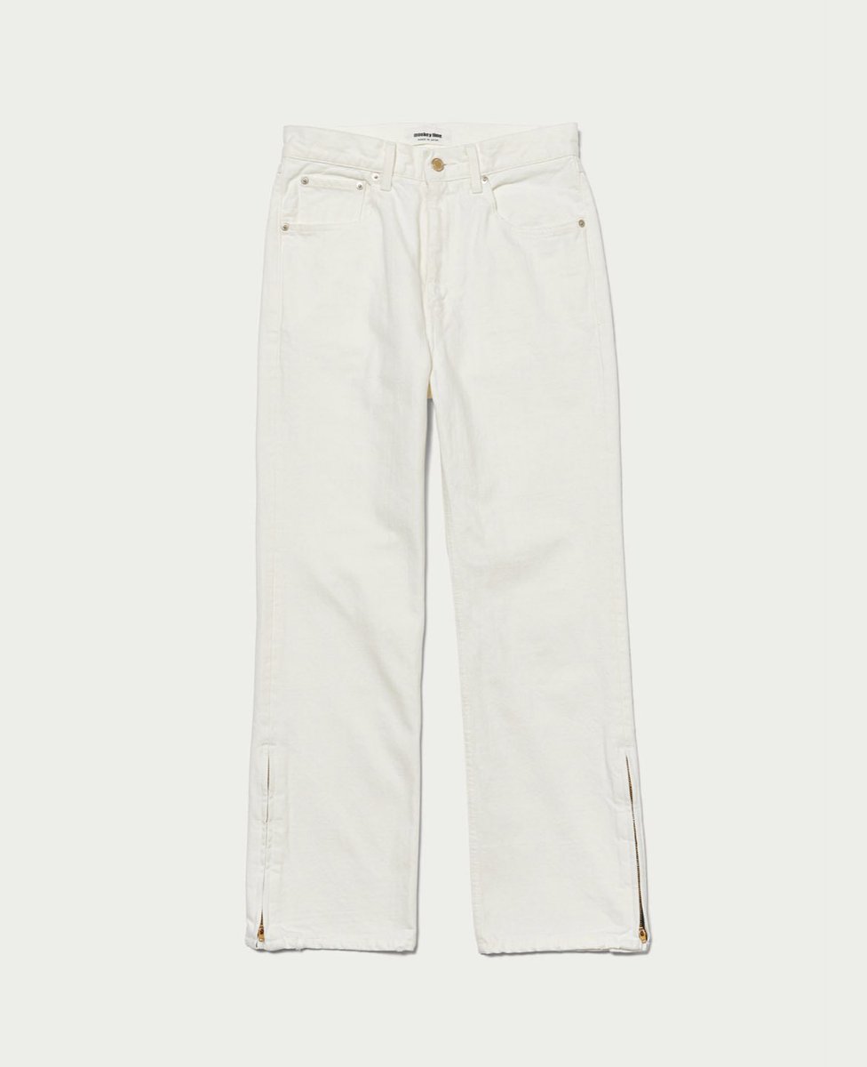 MT_HARAJUKU's tweet image. &amp;lt;monkey time&amp;gt;

INDG DNM SIDE ZIP 5P
color: Off White
size: S M L
¥17,930-(tax in)

#monkeytime
#monkeytimejp
#beautyandyouth 
#unitedarrows