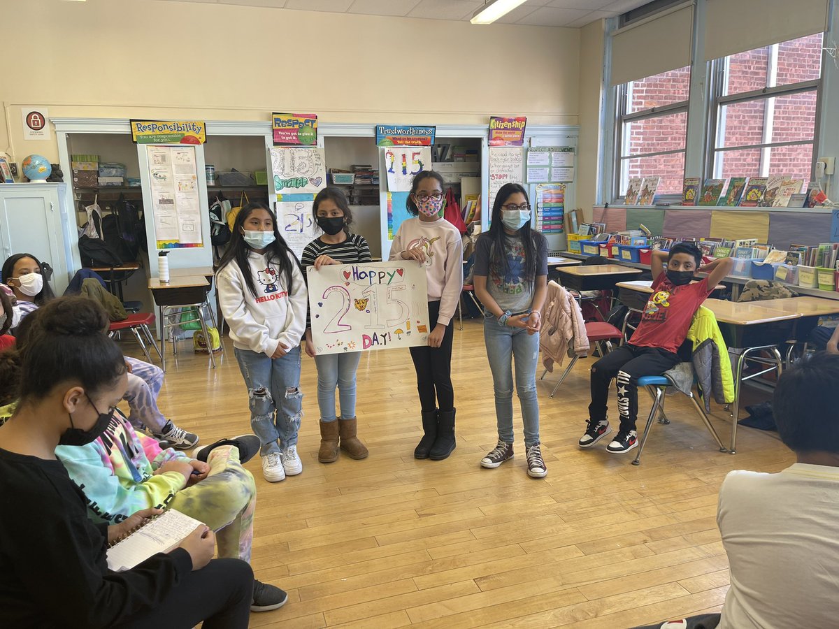 Ms.Bertin and students in room 215 celebrate 2/15 Day with presentations on their learning community. Great things are happening at Fairmount School.
#FairmountStrong
#CometStrong
#CometPride