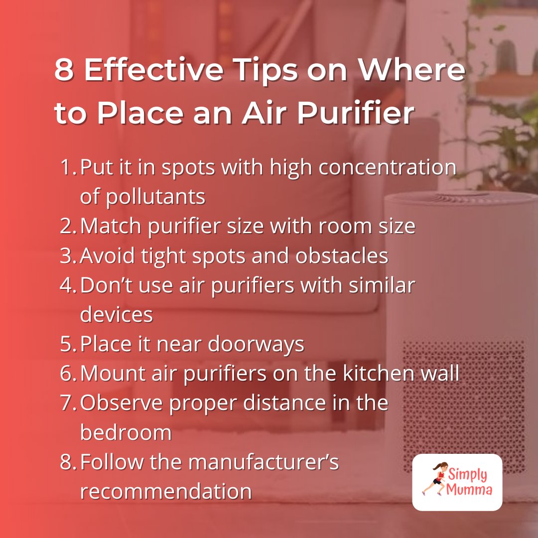 Knowing where to place an air purifier is key to making the most of your home device. And so, we’ve come up with these tips and strategic locations for optimum indoor air quality.

To read more, click here: https://t.co/1ZtCT2HiOh #airpurifier #tips #airpurifierplace #purifier https://t.co/paT8exHDOx