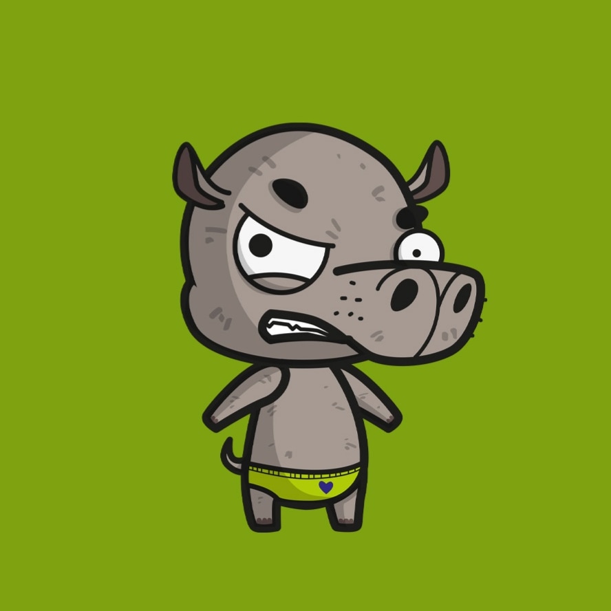 angrymals's tweet photo. Meet the Hippo team leader.
The Runt Hippo.

#Angrymals #Videogame #Gaming #PVP #NFTs #P2E https://t.co/27uj5WgwJQ