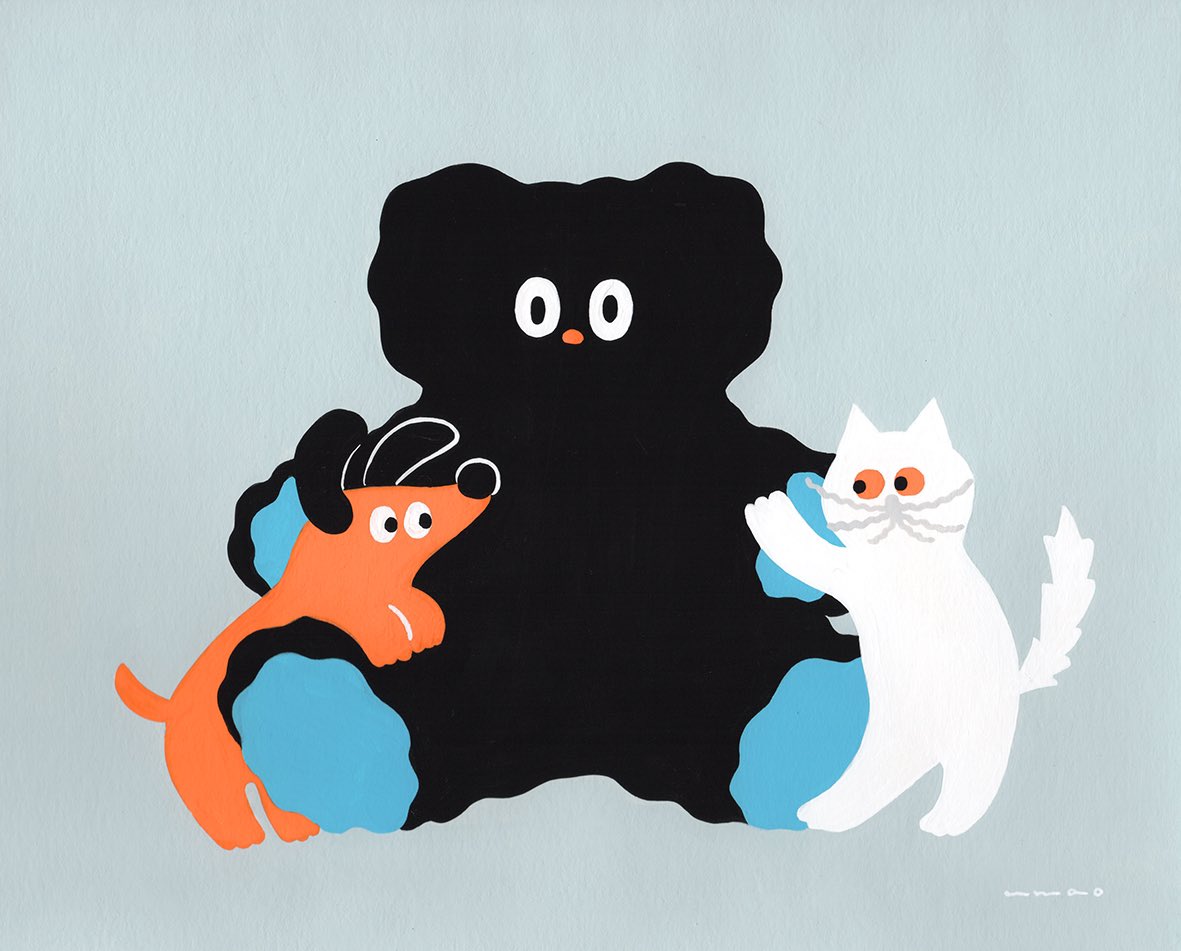 「🐶🗯🐱 」|umaoのイラスト