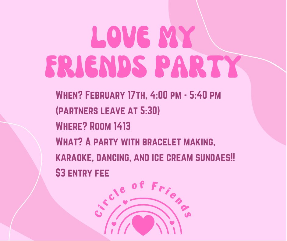 Our February Event is THIS THURSDAY!! We have lots of fun activities planned and we’ll enjoy some ice cream sundaes!😇 Hope to see y’all there!!💗💗