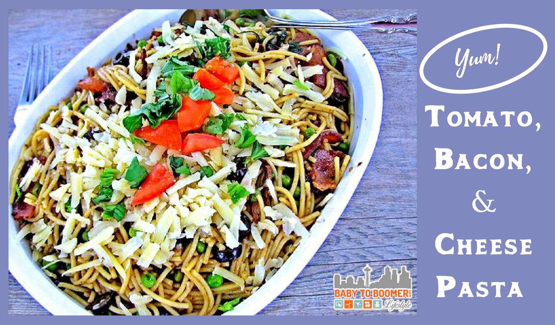 AimlessCurator's tweet image. Bacon Tomato Cheese &amp;amp; Peas Pasta Recipe plus links to bacon cookbooks &amp;amp; more bit.ly/2AqHneH