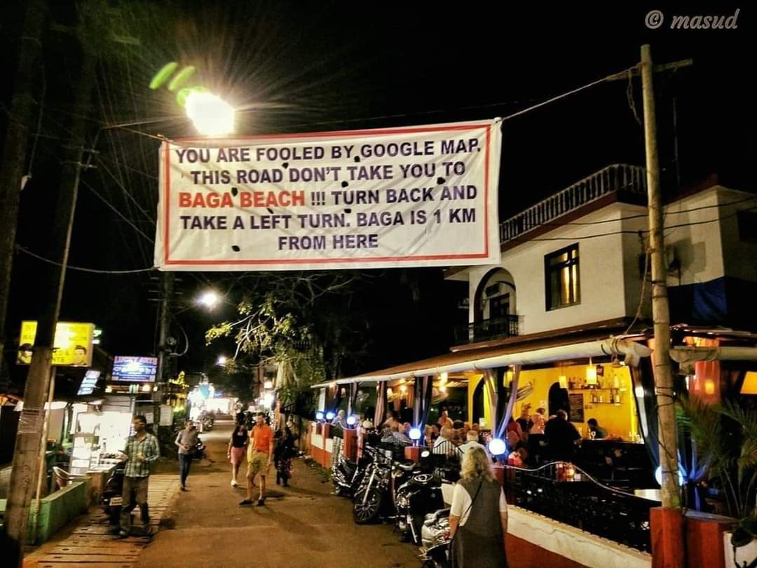 Subhash_ati9's tweet photo. Goans trolling Google Maps https://t.co/3bXtKwVtNa