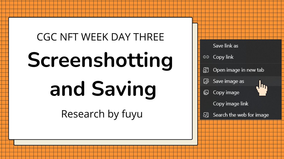 Before moving on to our 4th day, here is #CGCNFTWeek Day 3! 📢

✨ Screenshotting and Saving ✨ by our scholar, Fuyu!

#NFT #AxieInfinityScholar