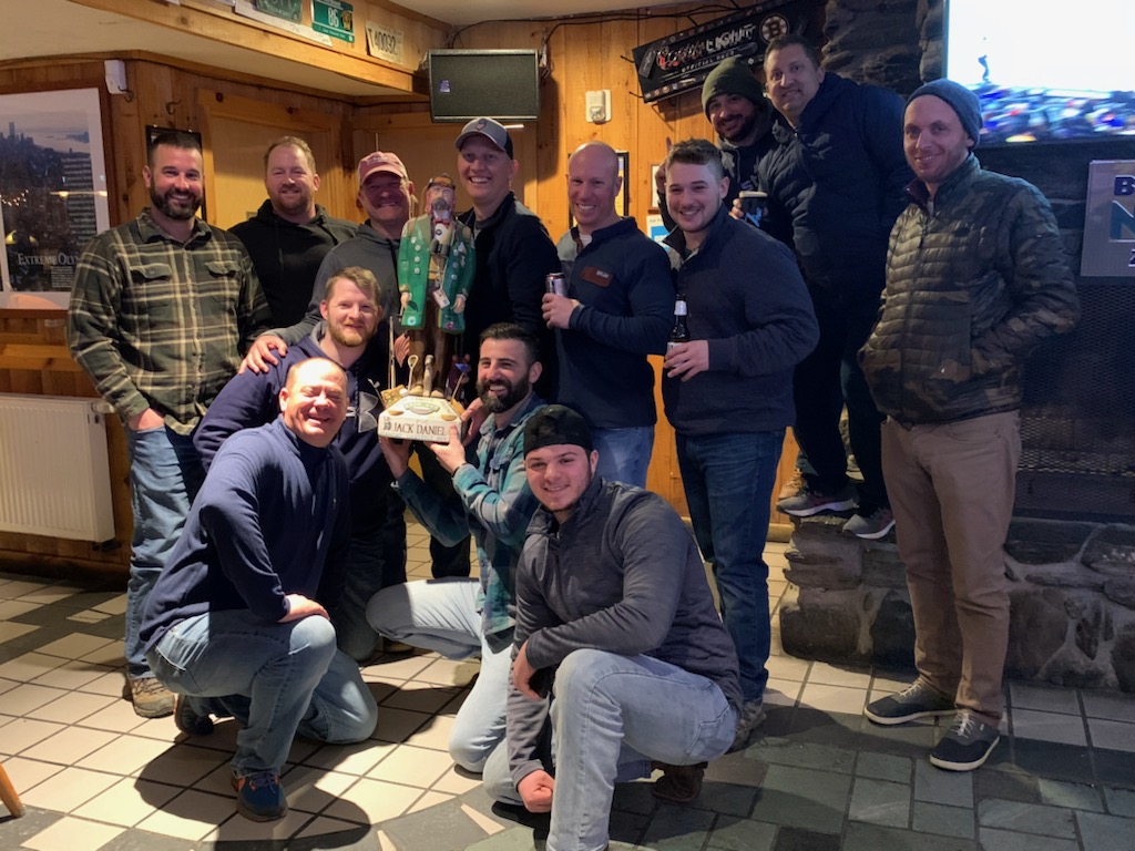 KBennettCGCS's tweet image. #GCSANJ self proclaimed winners of the 2022 Nor'Easter (non) Ski Day! We undisputedly crushed it and even found a trophy to prove the fact.
@GrassRootsTurf @HarrellsLLC @FSCTurftalk @GCSANJ1926