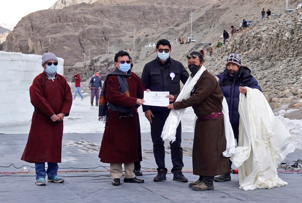 VoiceOfRong's tweet photo. Congratulation to Mr Tsering Gurmet Kungyam and team Kangsang for creating this amazing wonder. 
@utladakhtourism
@ut_ladakh
@Gurmet84440366 https://t.co/gZb4JhZBBf