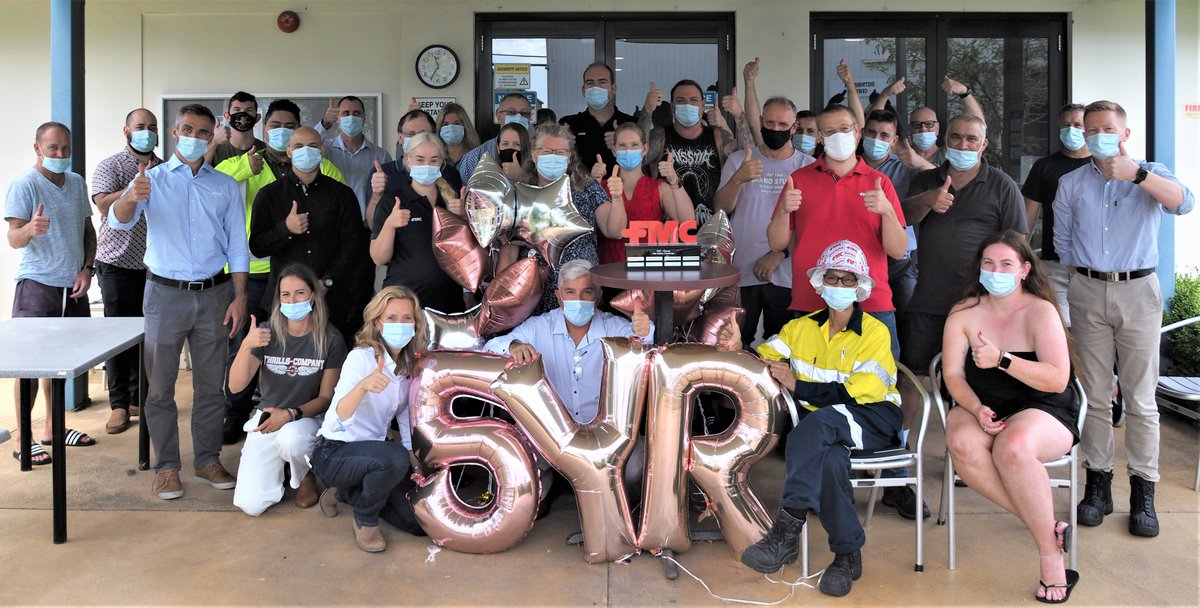 FMCANZ's tweet photo. Our team celebrated 5 Years free from recordable injuries at our Wyong production facility yesterday. Safety is a Core Value at FMC, and this achievement demonstrates the commitment to #ThinkSafe.
Huge congrats to the Wyong team!
#5YearsInjuryFree #SafetyAward https://t.co/n3aPhMKCKJ