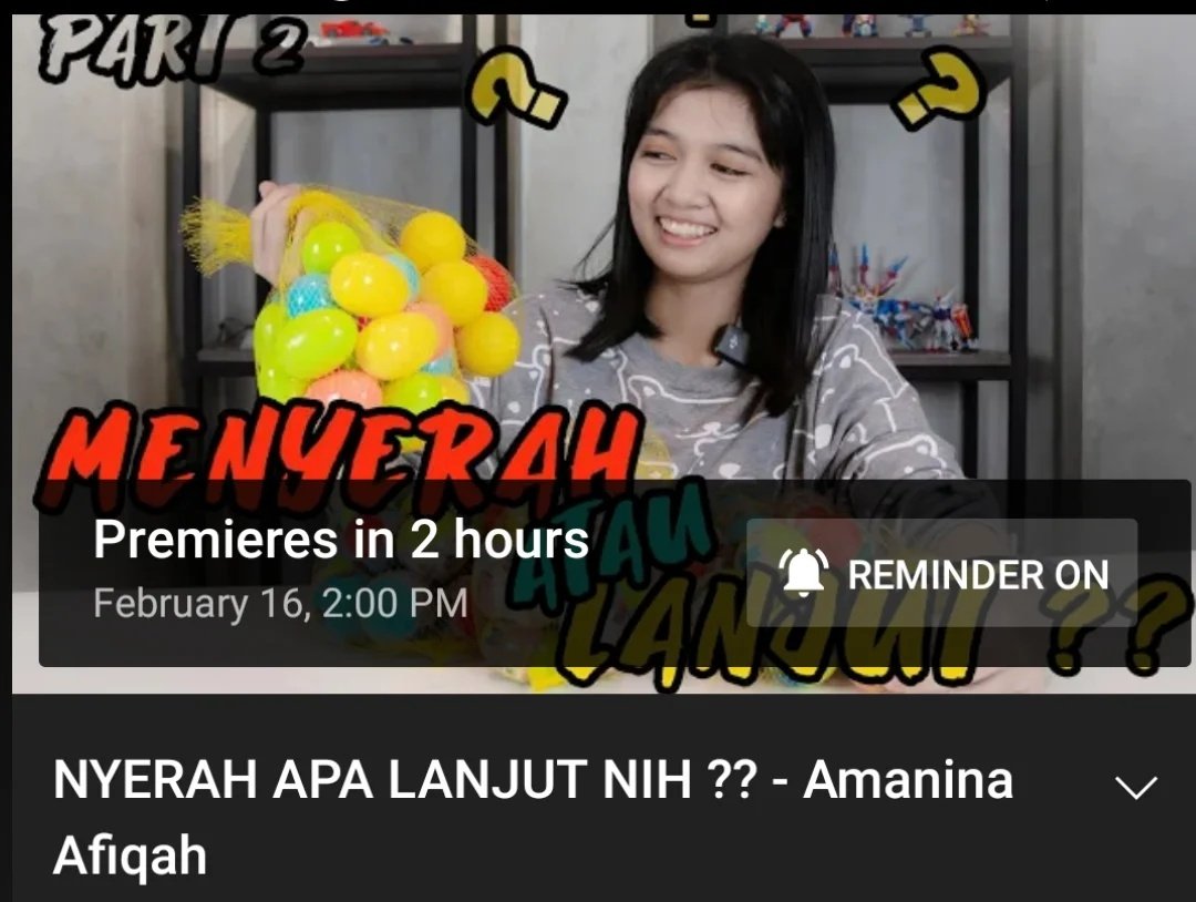 Stay tunee jam 2 siang nanti gais!! youtu.be/zL04yNZ3v3s