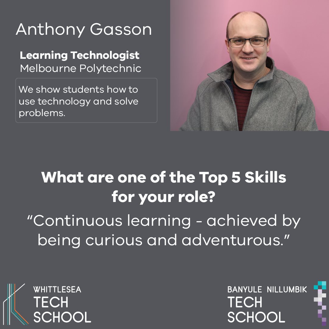 Celebrating Careers in STEM! Every journey is different, no pathway is the same. 
Check out our latest profile at banyulenillumbiktechschool.vic.edu.au/stem-careers/

#Techschools #STEMcareers #STEMEducation #whittleseatechschool #BNTS
#WhittleseaTS #WTS