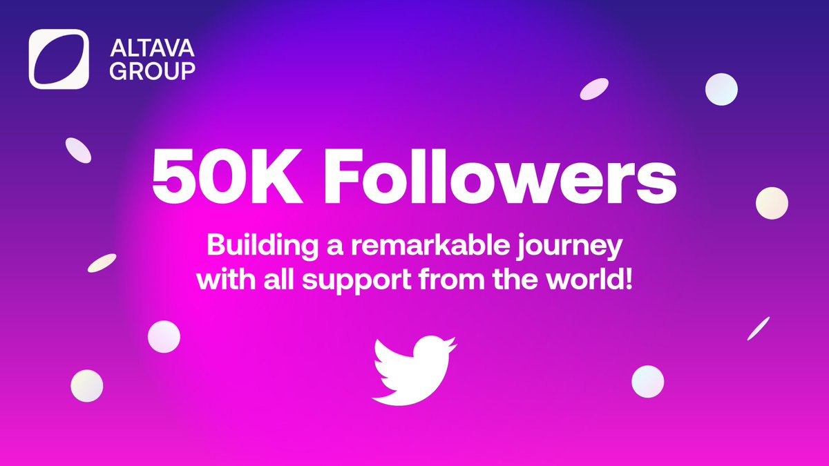 altavagroup's tweet photo. 📣50K Followers✅

Twitter➡ @altavagroup
Discord➡ https://t.co/cyfijRHzaO https://t.co/eHatQaZXMy