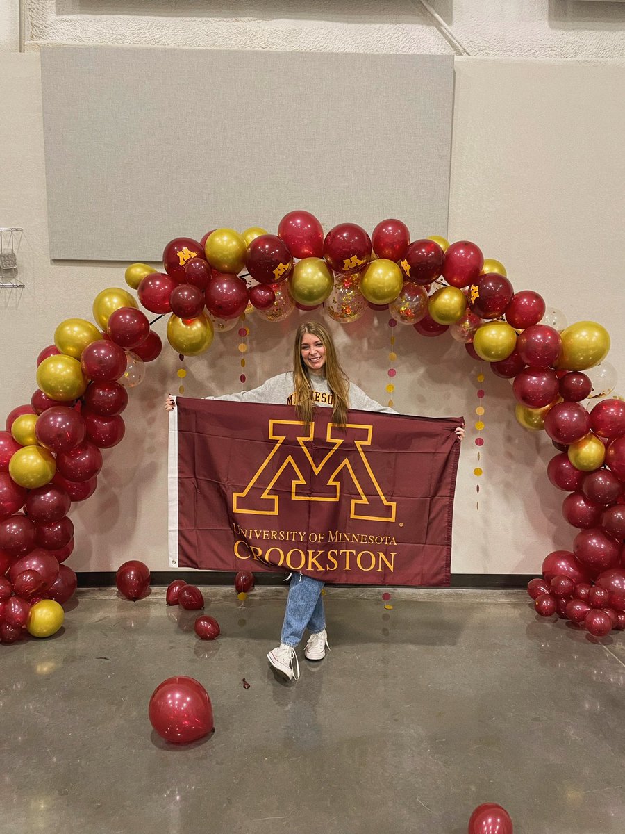 Beyond blessed and excited to finally announce my commitment to further my academic and athletic career at the University of Minnesota Crookston! Forever thankful for all the people who supported me and got me to where I am today.