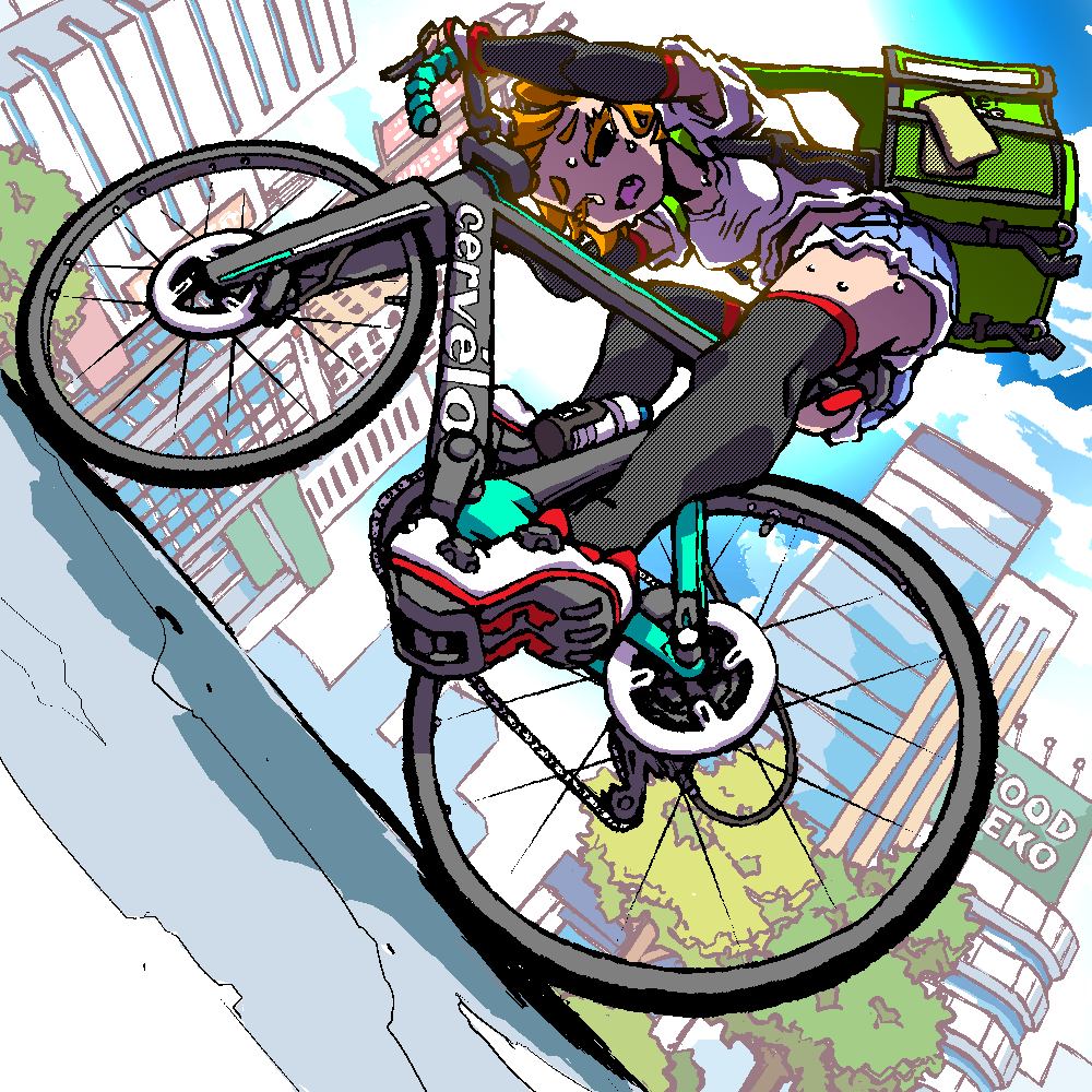 猫助 絵 イラスト Illustration Girl Art Drawing ロードバイク Roadbike Roadbikelife 自転車 自転車女子 Bicycle Bicycling ガールズイラスト 女の子イラスト Ubereats 配達員 T Co B6vbpe43ps Twitter