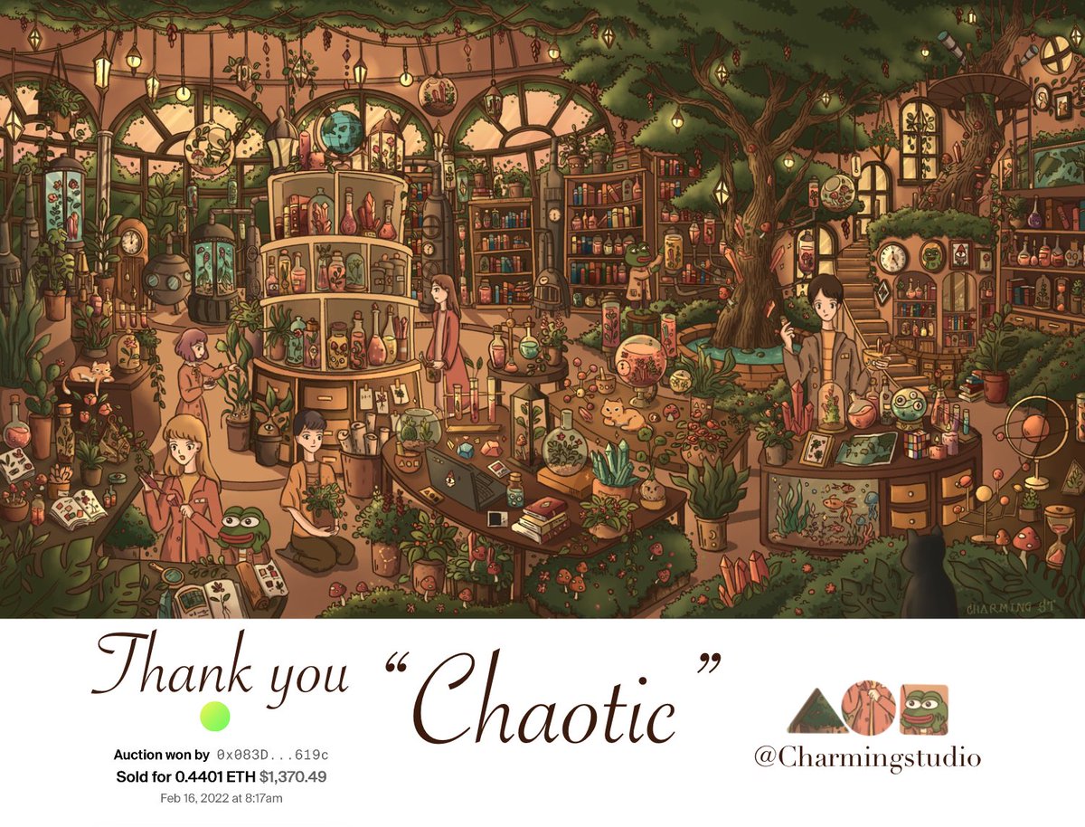 🎉Congratulations and thank you so much to <a href="/MoonOverlord/">moon</a> 🤩🤩😊and also thank you so much to all the bids by <a href="/danielduartefig/">danielduartefig</a> and thank you for first bid <a href="/jaggedsoft/">jagged</a> .I’m really excited and appreciate that liked this piece and give me a lot of power🤩😊 @withFND #NFTCommmunity