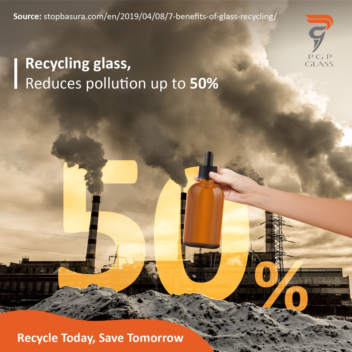 PGPGlass's tweet photo. We cannot cut down on pollution overnight but we can do it gradually. Recycling is one of the effective ways to do so. Let’s Recycle today to Save tomorrow.
#plasticwaste #plasticwastesolution #PGPGlass #GlassArtist #GlassdDesign #GlassBottle #SustainableDesign https://t.co/DvSTbrCqln
