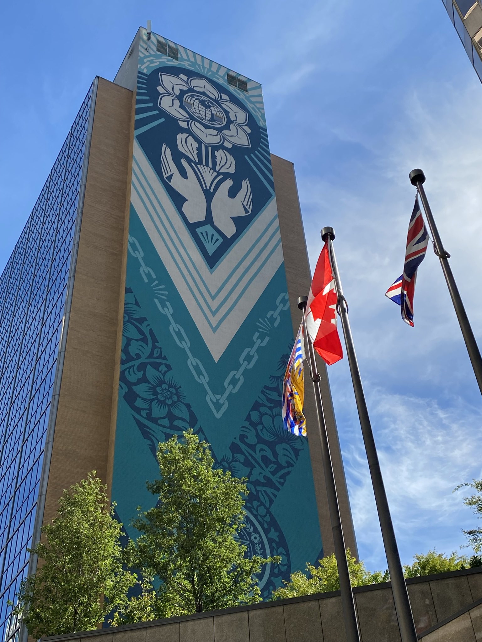 Also happy birthday to Shepard Fairey. He s left his mark here in Vancouver. 