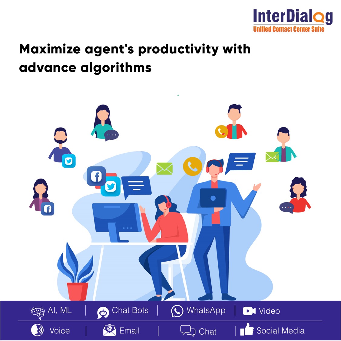 teckinfoindia's tweet image. Improve agent&apos;s &amp;amp; campaign&apos;s efficiency with an intelligent &amp;amp; feature rich outbound call center software #autodialer #outboundcallcentersoftware #callcenterdialer #agentefficiency #InterDialogUCCS