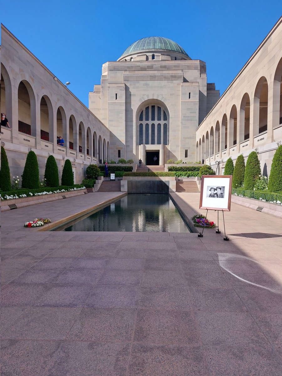 Honoured to be at #Australian War Memorial with @acn_tweet <a href="/kylieward/">Adjunct Professor Kylie Ward</a>
for the Last Post, remembering Ellen Louise Keats
