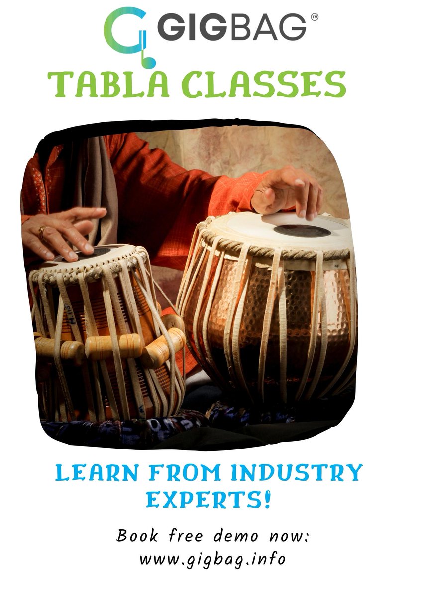 TABLA CLASSES!! Learn from industry experts!!
Book free demo now: gigbag.info
#onlinemusicclasses #music #onlinemusiclessons #online #guitar #tablaclasses #tabla #tablacover