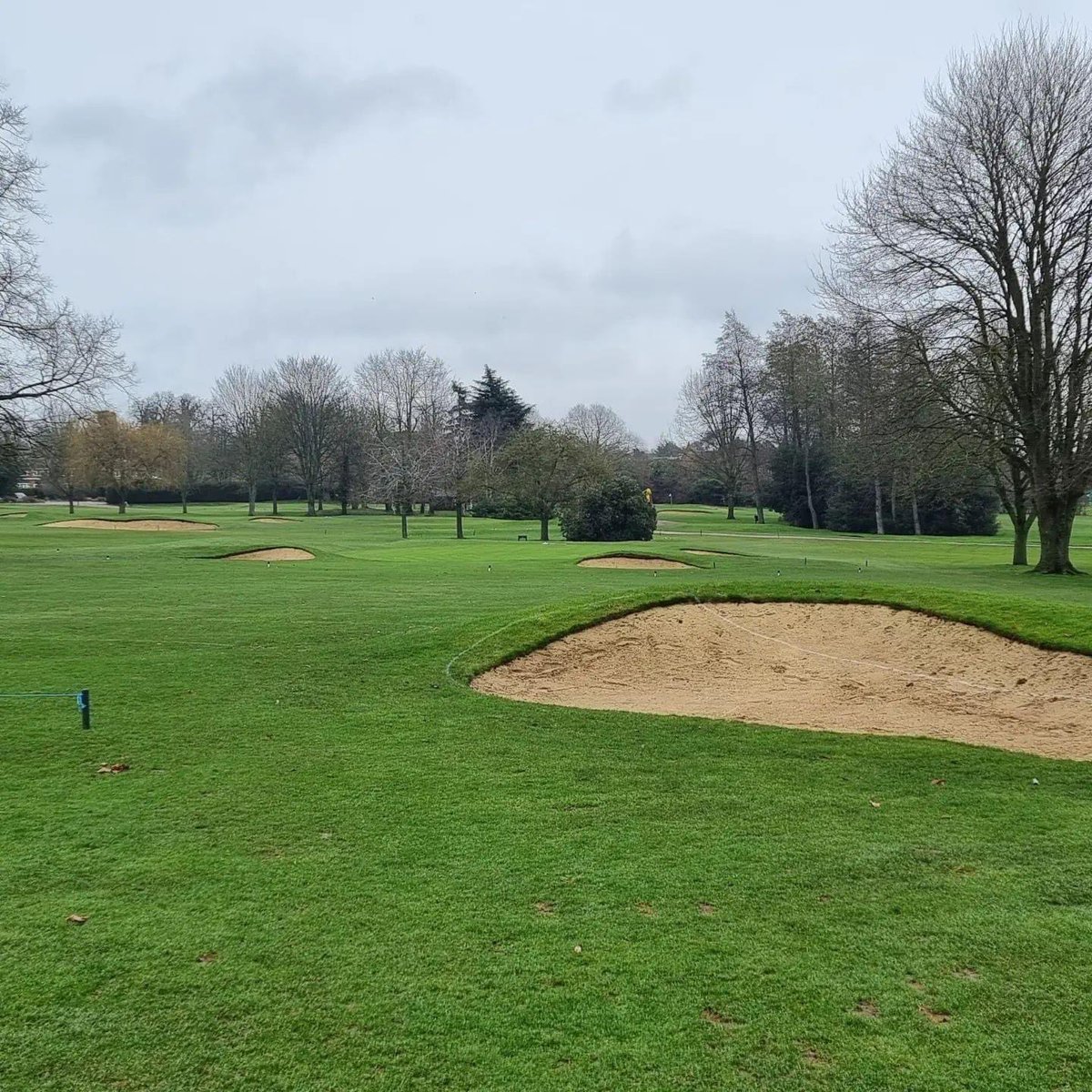 Letchworthgreen's tweet photo. A lovely rainy day to start the next phase of bunkers. With @mckiegroup on the 9th hole today https://t.co/Nc3j8YInBn
