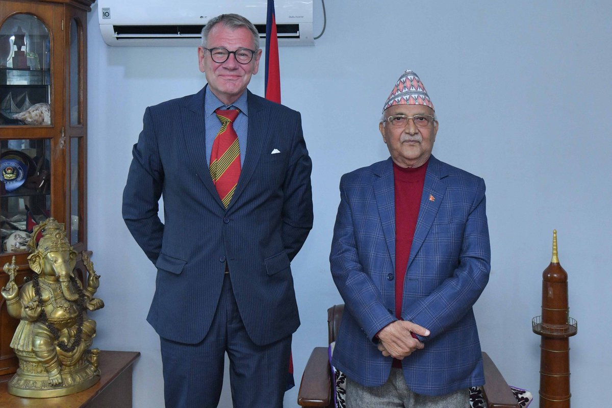 Yesterday, I paid a courtesy call on Hon. KP Sharma Oli, former Prime Minister and the chairperson of the CPN-UML at his residence. We discussed bilateral relations and contemporary political issues among others.
#Germany #Nepal
